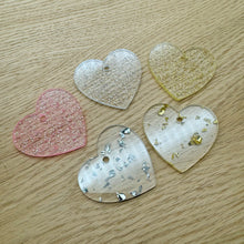 Load image into Gallery viewer, 5cm Sparkle Hearts - 10x Acrylic Hearts