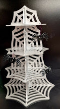 Load image into Gallery viewer, Web Halloween Cupcake Stand