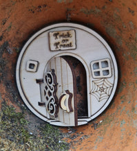 Load image into Gallery viewer, Hinged Halloween Fairy Door