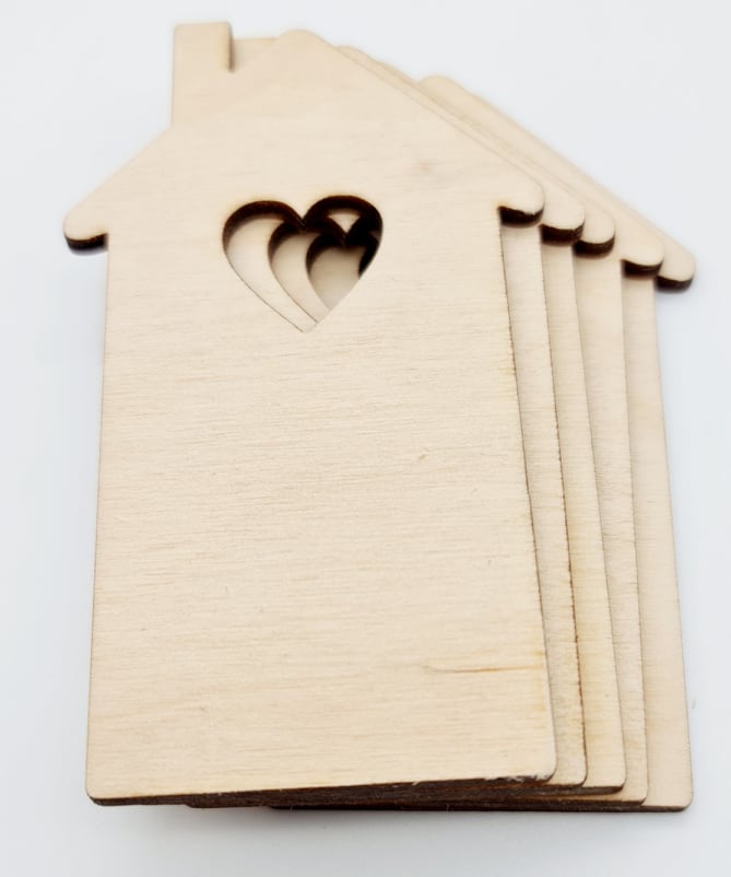 Heart Cut Out House Multipack of 5
