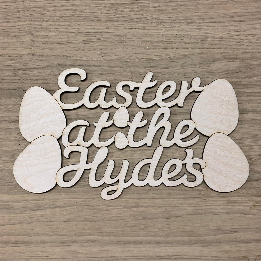 Personalised Easter at the Sign