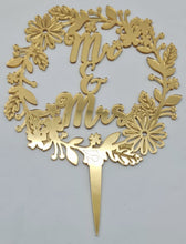 Load image into Gallery viewer, Spring Flower Wedding Cake Topper