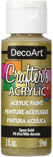 Load image into Gallery viewer, DecoArt Crafter's Acrylic Metallics (2oz)