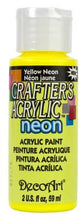 Load image into Gallery viewer, DecoArt Crafter's Acrylic Neons (2oz)
