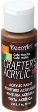 Load image into Gallery viewer, A 2oz paint pot. Deco Art Crafters Acrylic Paint in Cafe Mocha on a white background.