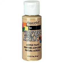 Load image into Gallery viewer, A 2oz paint pot. Deco Art Crafters Acrylic Paint in Tan on a white background.
