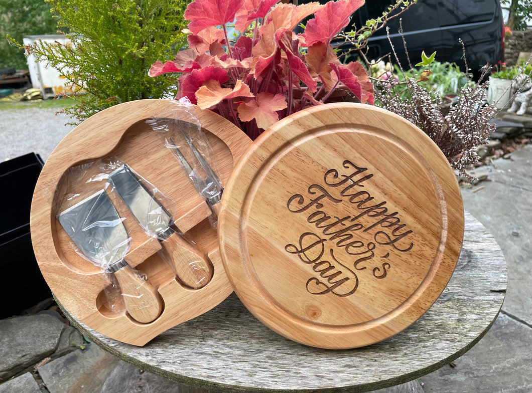 Engraved Father’s Day Cheeseboard