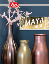 Load image into Gallery viewer, Viva Decor Maya Gold Shimmering Metallic Paint (45ml)
