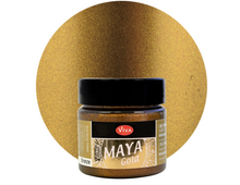 Load image into Gallery viewer, Viva Decor Maya Gold Shimmering Metallic Paint (45ml)