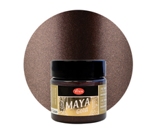 Load image into Gallery viewer, Viva Decor Maya Gold Shimmering Metallic Paint (45ml)