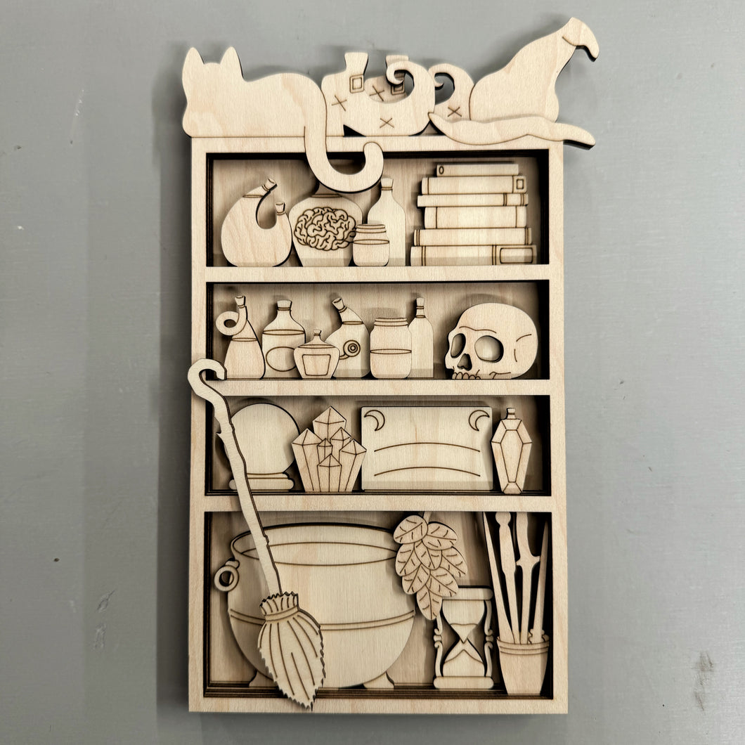 Witches Shelf Wall Decoration