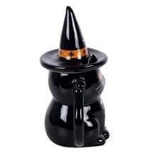 Load image into Gallery viewer, Black Cat Lidded Mug
