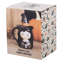 Load image into Gallery viewer, Cute Witch Lidded Mug
