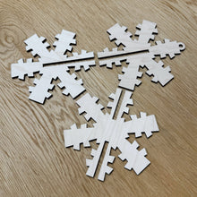 Load image into Gallery viewer, Snowflakes - 3D Bauble Decorations
