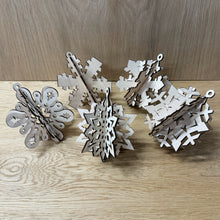 Load image into Gallery viewer, Snowflakes - 3D Bauble Decorations
