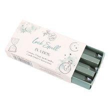Load image into Gallery viewer, An open Luck Spell in a box kit, with witchy themed illustrations on the cover and a barcode on the side. Item on a white background.
