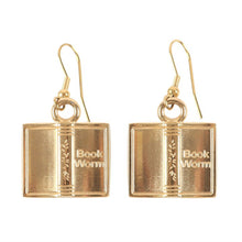 Load image into Gallery viewer, Book Worm Earrings
