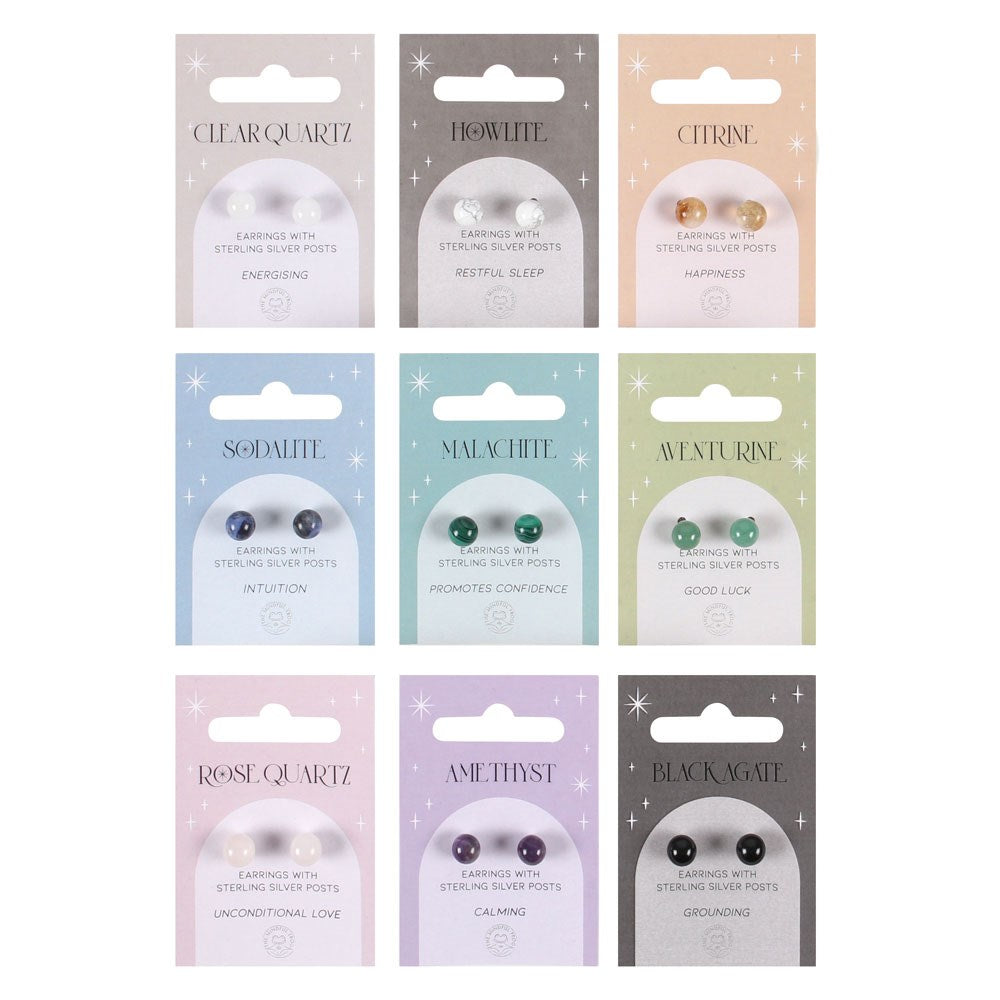 Crystal earring studs.