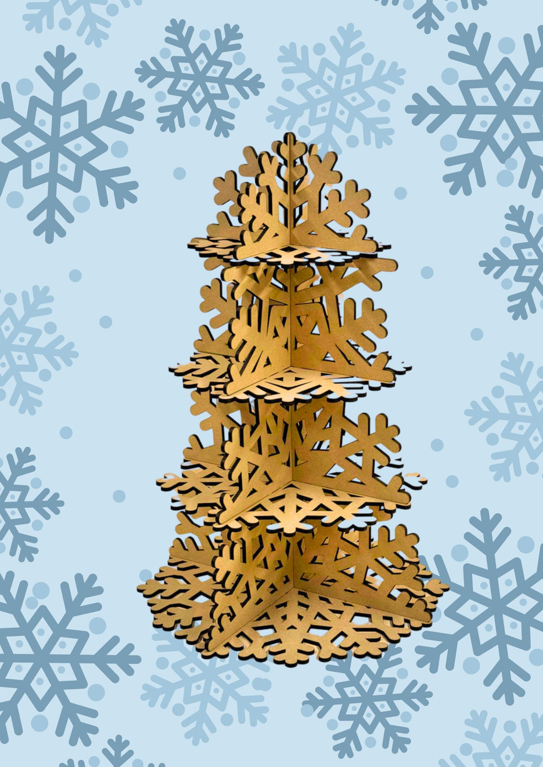 Snowflake Cupcake Stand