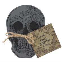 Load image into Gallery viewer, Skull Coasters - set of four
