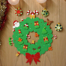 Load image into Gallery viewer, Cute Character Christmas Wreath
