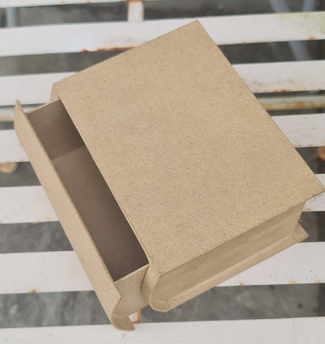 Blank Book Box (sliding drawer)