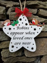 Load image into Gallery viewer, Robins/Butterflies Appear When Loved Ones Are Near Memorial Keepsake
