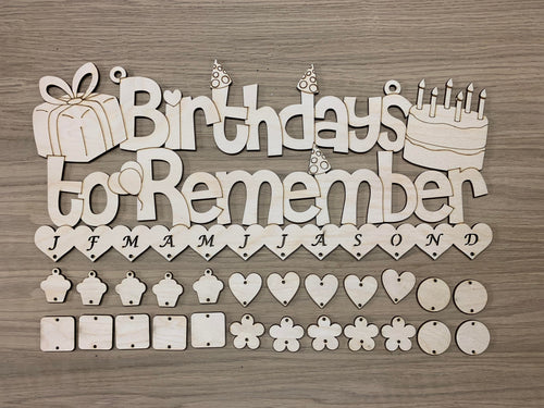 A wooden laser cut sign with 