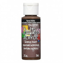 Load image into Gallery viewer, A 2oz paint pot. Deco Art Crafters Acrylic Paint in Burnt Umber on a white background.
