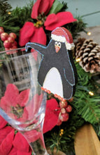 Load image into Gallery viewer, Quirky Set of Christmas Glass Hangers
