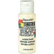 Load image into Gallery viewer, A 2oz paint pot. Deco Art Crafters Acrylic Paint in Light Antique White on a plain white background.
