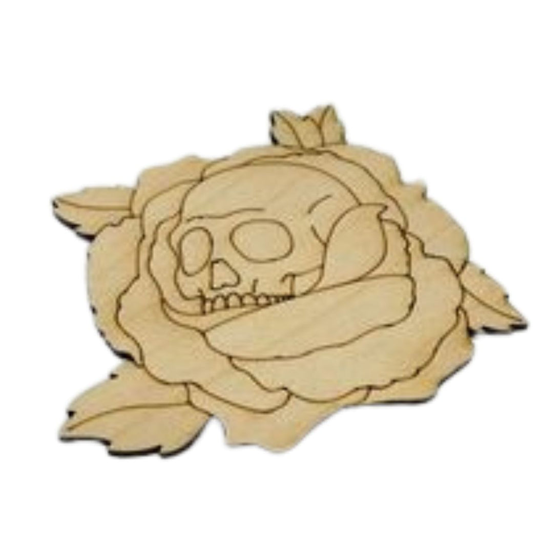 Tattoo Style Skull Rose