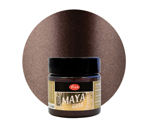 Viva Decor Maya Gold Shimmering Metallic Paint (45ml)